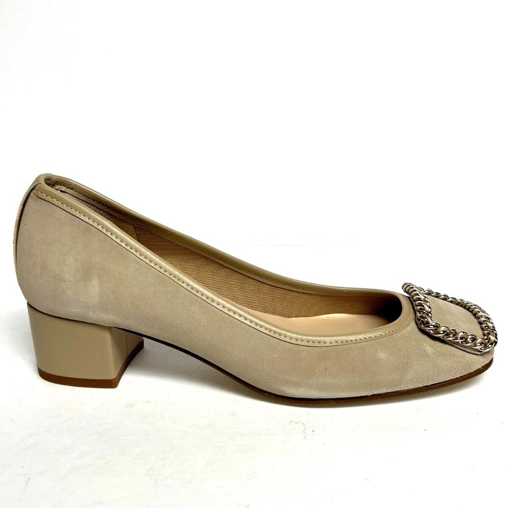 French Sole Womens Izzy Pump Heel Suede Size 7 M
